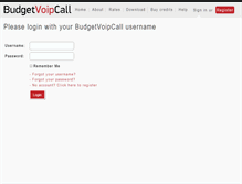 Tablet Screenshot of budgetvoipcall.com